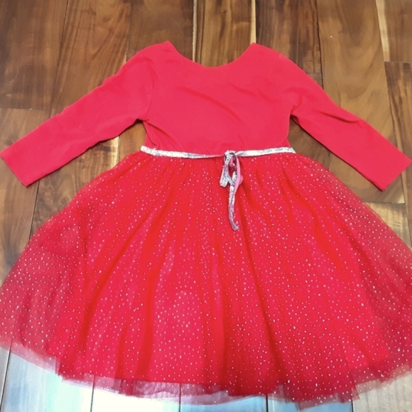 ZUNIE "BELIEVE" TULLE OVERLAY SPARKLY SKIRT DRESS 6 - Picture 3 of 6
